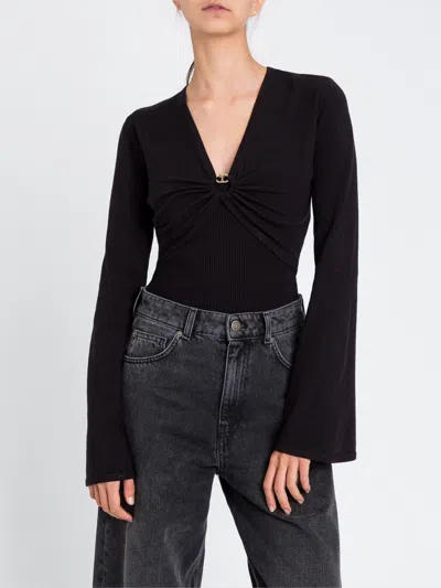 Twinset Top  Woman Color Black In Black