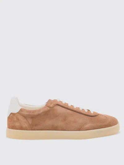 Brunello Cucinelli Leather-trimmed Suede Sneakers In Animal Print