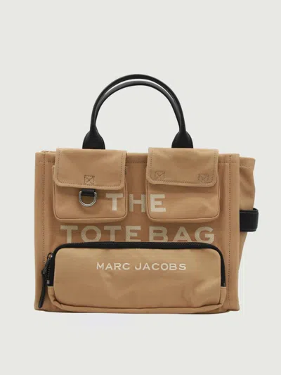 Marc Jacobs Medium Cargo Tote Bag Beige In Canvas In Nude