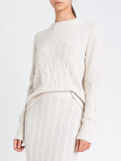 Twinset Sweater  Woman Color Yellow Cream In Neutral