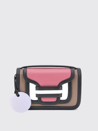 Pierre Hardy Alpha Colour-block Shoulder Bag In Brown