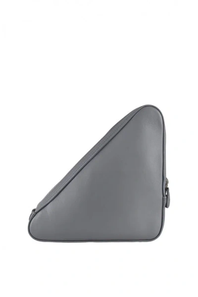 Balenciaga Men Clutch Triangle In Gray