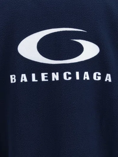 Balenciaga Fabiana Filippi Bicolor Tweed Boucle Jacket In Blue