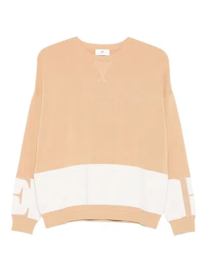 Elisabetta Franchi Suéter Cuello Redondo - Beis In Brown