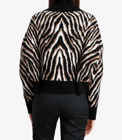 Erika Cavallini Patterned-intarsia Wool-blend Jumper In Black