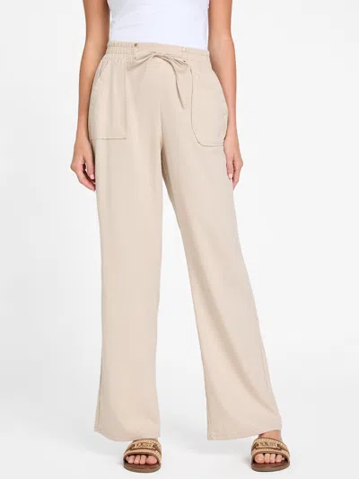 Guess Factory Crista Linen Pants In Gray