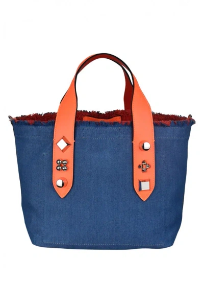 Christian Louboutin Frangibus Small Tote Bag In Blue