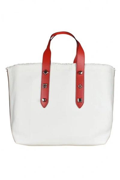 Christian Louboutin Frangibus Medium Tote Bag In White