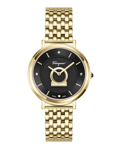 Ferragamo Minuetto Bracelet Watch In Gold