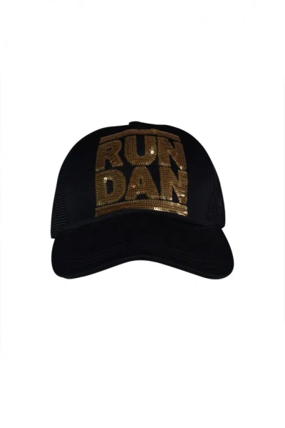 Dsquared2 Men Cap Run Dan In Black
