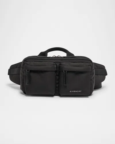 Givenchy Multi-pocket Top-handle Belt Bag In Black