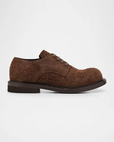 Moschino Lace-up Brogues Leather Sole In Brown