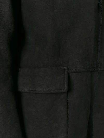Shop Salvatore Santoro Notched Lapel Coat - Black
