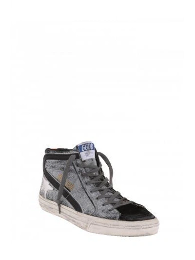 Shop Golden Goose Deluxe Brand Leather High-top Trainers In Grey