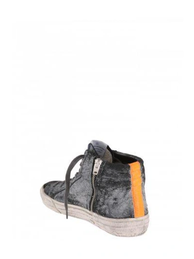 Shop Golden Goose Deluxe Brand Leather High-top Trainers In Grey
