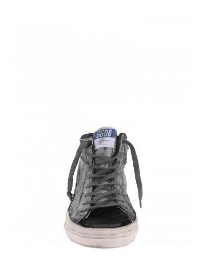 Shop Golden Goose Deluxe Brand Leather High-top Trainers In Grey