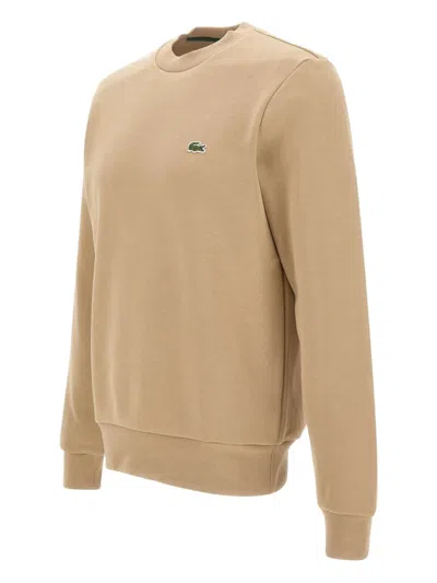 Lacoste Mens Organic Cotton Crew Neck Sweater In Viennese 02s