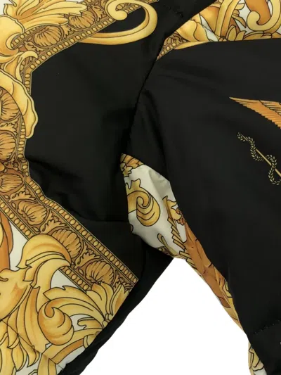 Pre-owned Versace 巴洛克印花填充夹克（2010年代典藏款） In Black