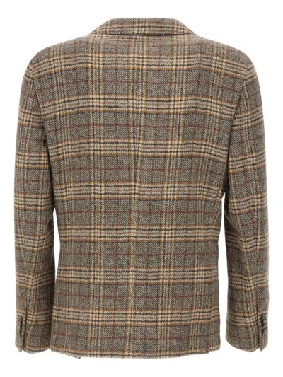 Fay Wool Blazer In Brown