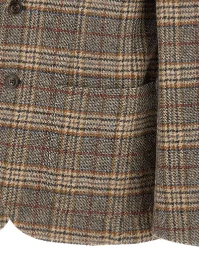 Fay Wool Blazer In Brown