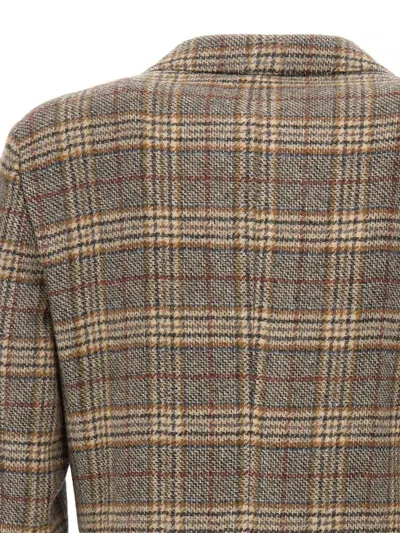 Fay Wool Blazer In Brown