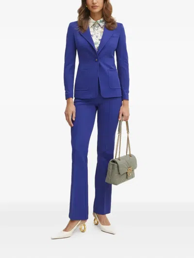 Luisa Spagnoli Single-button Pocket Blazer In Blue