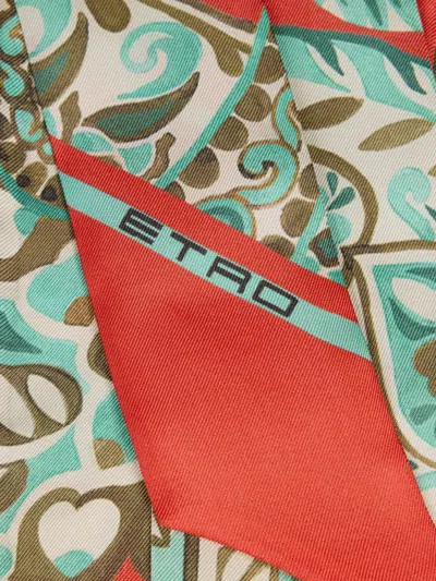 Etro Paisley Silk Scarf In Multi