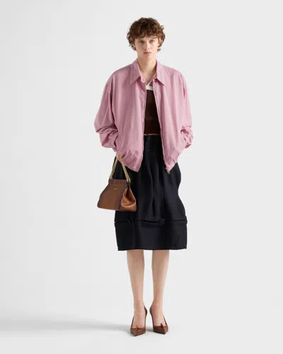 Prada Alte Blousonjacke Aus Gabardine In Multi