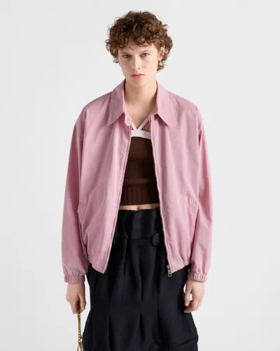 Prada Alte Blousonjacke Aus Gabardine In Multi