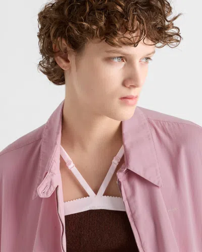 Prada Alte Blousonjacke Aus Gabardine In Multi