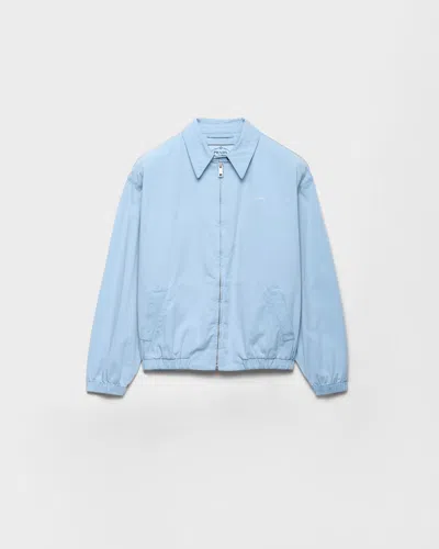 Prada Cotton Gabardine Blouson Jacket In Black