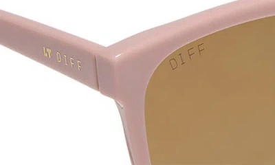 Diff Hazel 58mm Square Sunglasses In Brown