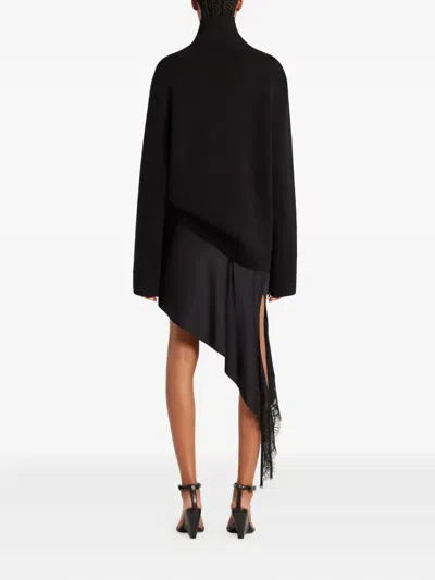 拉链细节高领毛衣