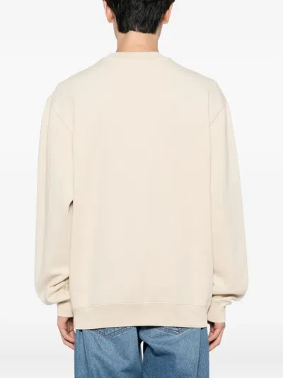 Jacquemus Cotton Sweatshirt In Neutral