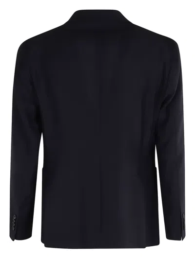 Tagliatore Three-button Patch-pocket Blazer In Blue