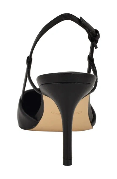 Calvin Klein Jesa Slingback Pointed Toe Pump In Black