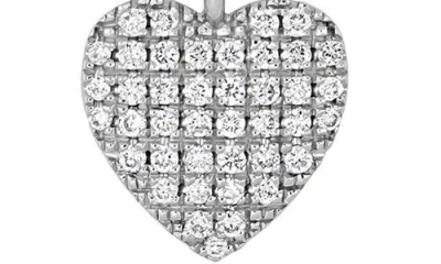 Bony Levy Diamond Heart Pendant Necklace In Silver