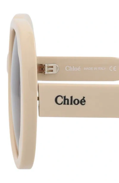 Chloé Round-frame Recycled Acetate Sunglasses In Metallic