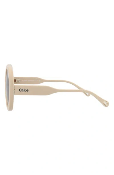 Chloé Round-frame Recycled Acetate Sunglasses In Metallic