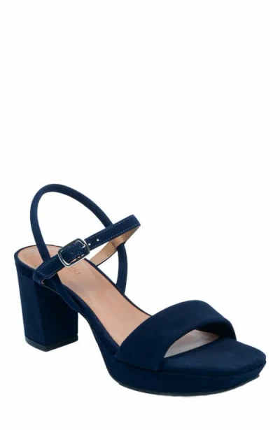 Bernardo Footwear  Canto Platform Sandal In Blue