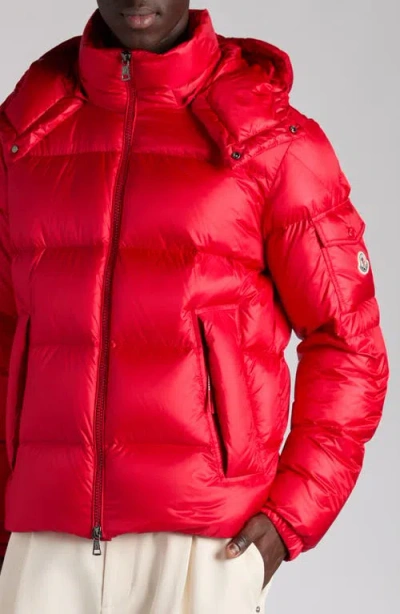 Moncler Maya Jacket Quilted Nylon Down Jacket In Red | ModeSens