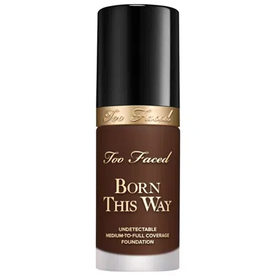 Too Faced Born This Way Undetectable Medium-to-full Coverage Foundation Ganache 1 Oz/30 ml In Brown