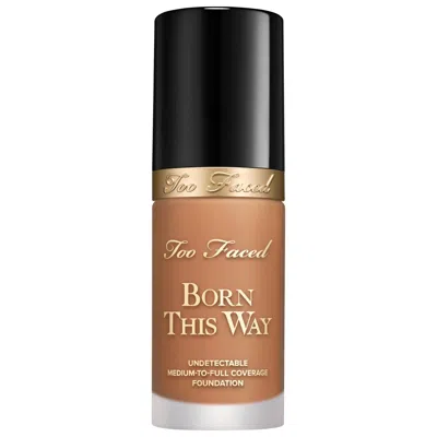 Too Faced Born This Way Undetectable Medium-to-full Coverage Foundation Caramel 1 Oz/30 ml In Brown