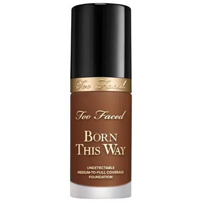Too Faced Born This Way Undetectable Medium-to-full Coverage Foundation Hazelnut 1 Oz/30 ml In Brown