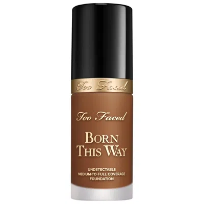 Too Faced Born This Way Undetectable Medium-to-full Coverage Foundation Chai 1 Oz/30 ml In Brown