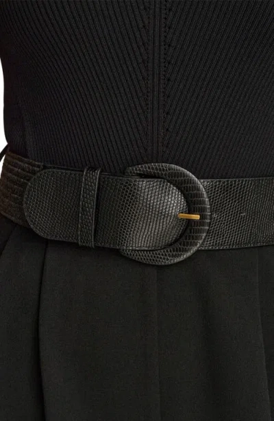 Donna Karan Women's Belted Straight-leg Jumpsuit In Black