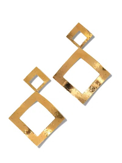 Jaredjamin Women's Gold Toscana Diamond Drop Post Earrings
