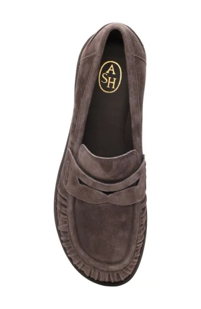 Ash 35mm Ringo Pleated-detail Loafers In Brown