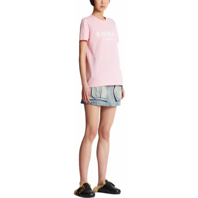Balmain Paris Print In Pink