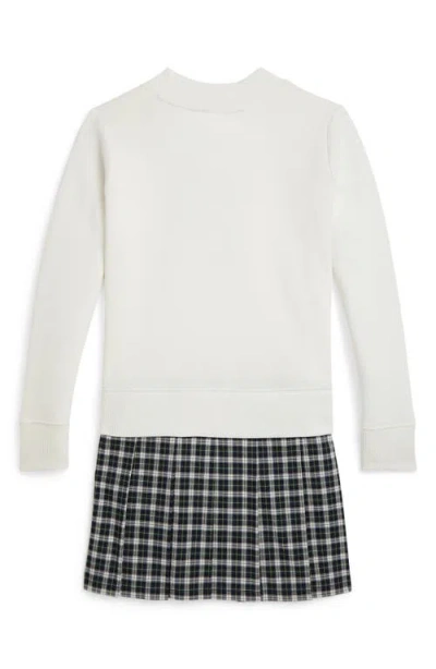 Polo Ralph Lauren Patch-appliqué Cotton-blend Dress In Multi